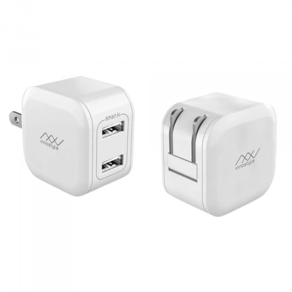 IC12SA - Cốc sạc Innostyle 2 cổng 12W USB-A Minigo 2 Smart Charging Ai