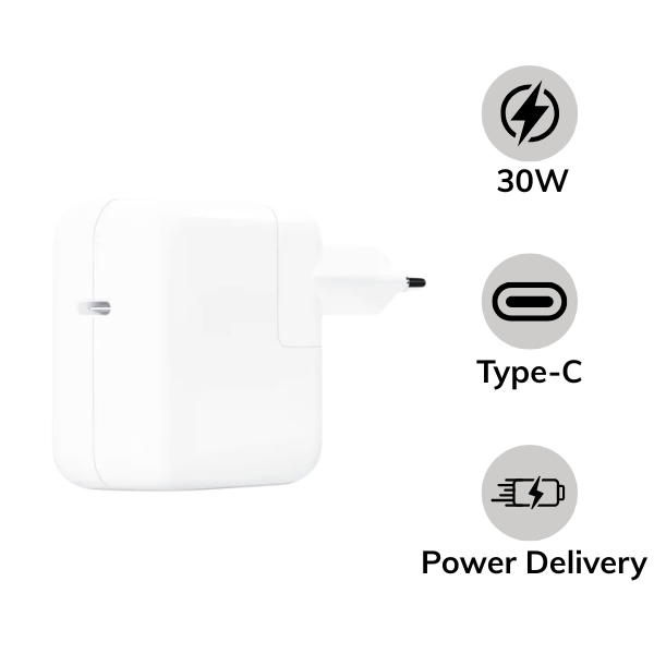 Cốc sạc nhanh Apple 30W Type-C Chính Hãng MW2G3ZA