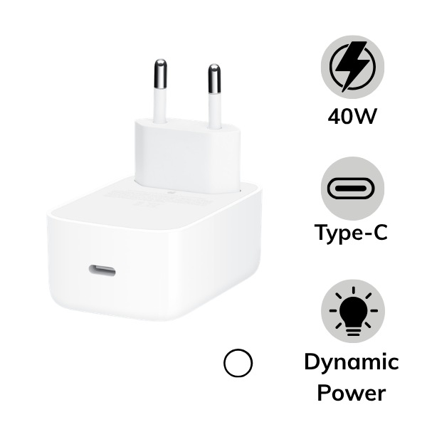 Cốc sạc nhanh Apple 40W Type-C Chính Hãng MGTU4ZA