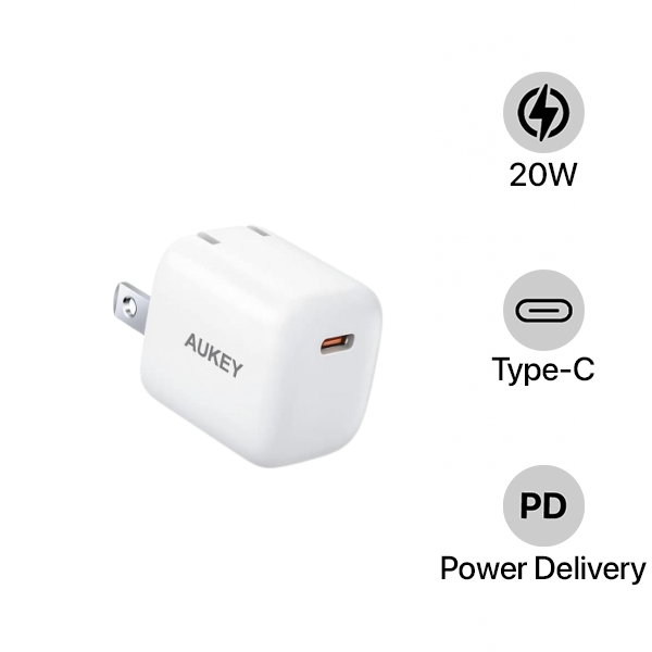 Cốc sạc nhanh Aukey 20W PD Type-C PA-B1 Pro