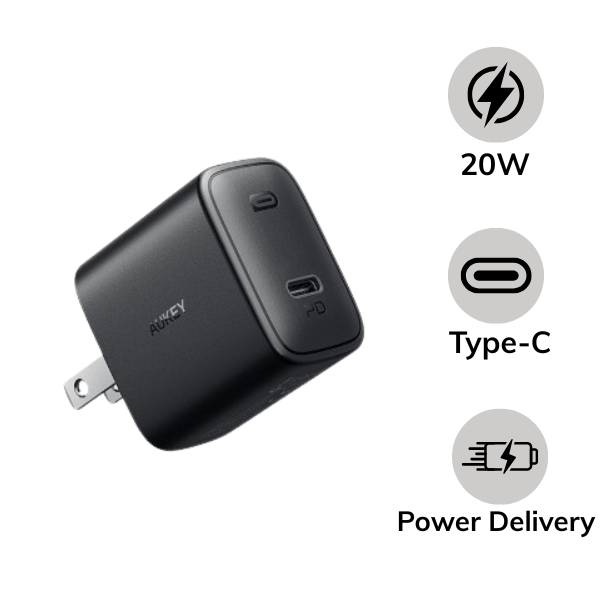 Cốc sạc nhanh Aukey 20W Type-C PA-F1S