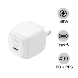 Cốc sạc nhanh Belkin 45W Type-C PD Wall Charger