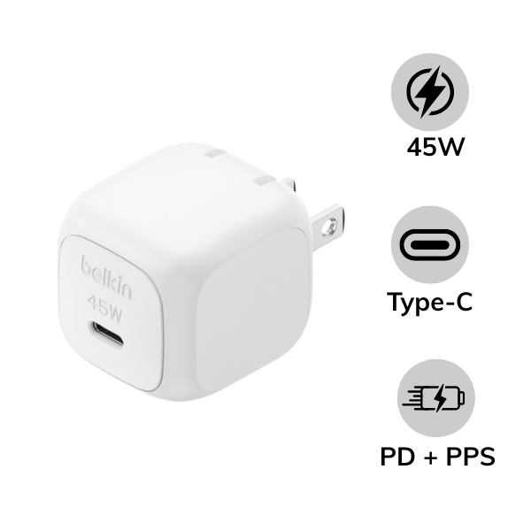 Cốc sạc nhanh Belkin 45W Type-C PD Wall Charger