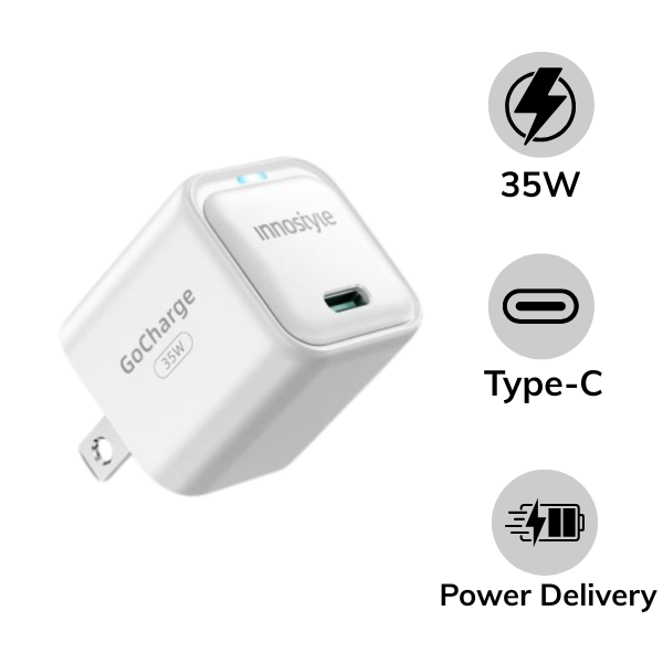 Cốc sạc nhanh Innostyle 35W PD GoCharge Dual Type-C Charger.