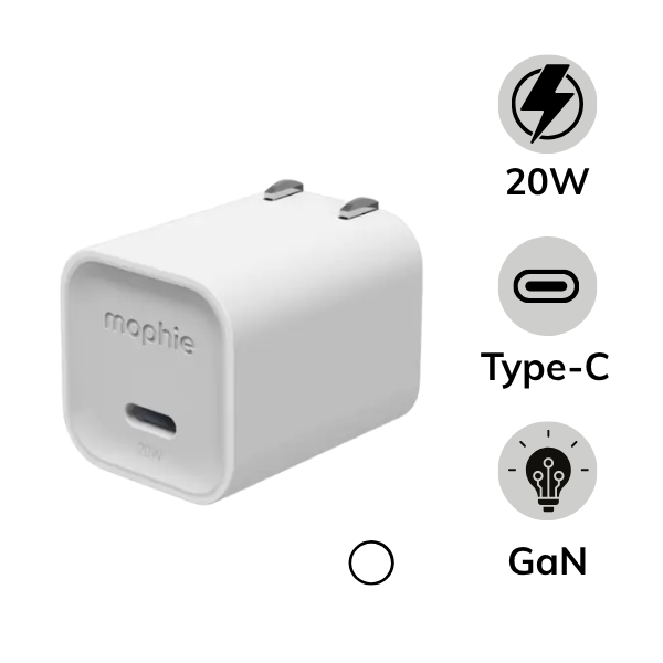 Cốc sạc nhanh Mophie 20W Type-C PD GaN