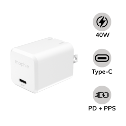 Cốc sạc nhanh Mophie Essentials 40W Type-C PD GaN