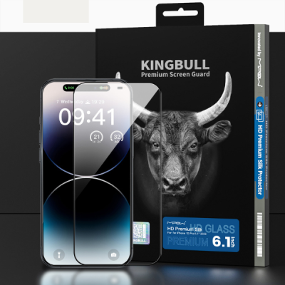 BJ503BK - Cường lực iPhone 15 Pro Mipow Kingbull Premium Silk HD (2.7D)