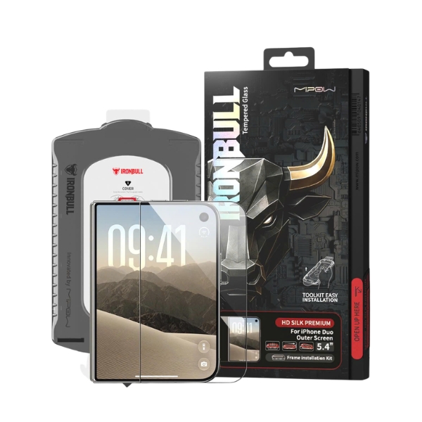 Dán kính cường lực iPhone Duo Mipow IRONBULL có khay dán