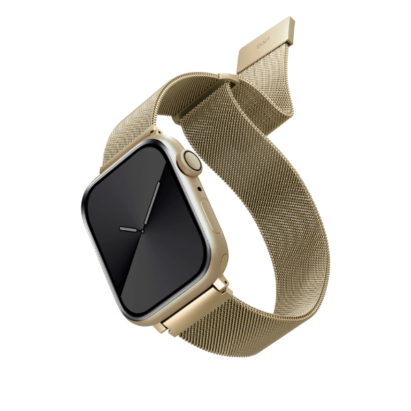 Dây đeo Apple Watch 42 44 45 49 mm UNIQ Dante Milan Mesh Steel Strap