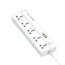 EPB2501EUWE - Ổ điện đa năng Energizer 5AC kèm 3 x USB-A và 1 x Type-C sạc nhanh PD (Max 20W)