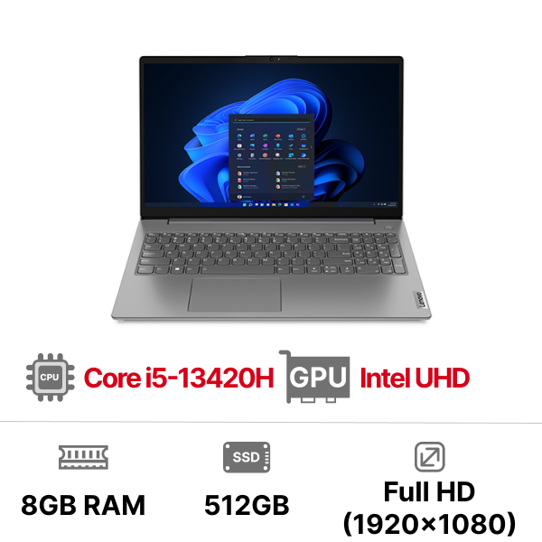 Laptop Lenovo V15 Gen 4 IRU 83A100F3VN i5-13420H|8GB|512GB|OB|15.6 FHD|Dos