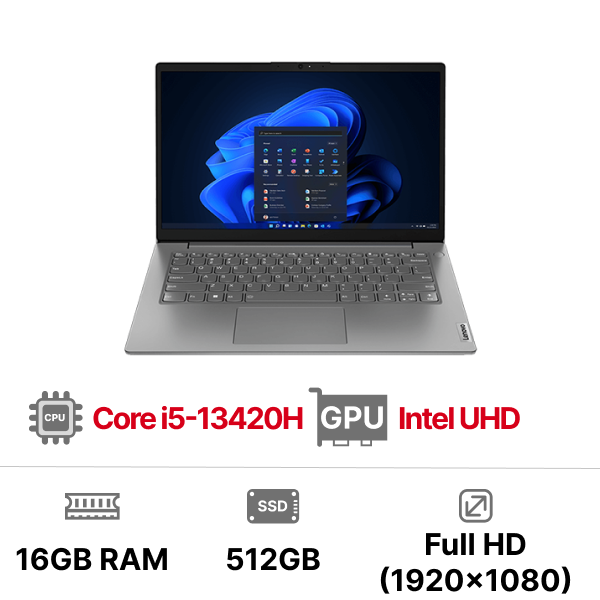 Laptop Lenovo V14 G4 IRU 83A000FNVN i5-13420H|16GB|512GB|OB|14 inch FHD|Dos