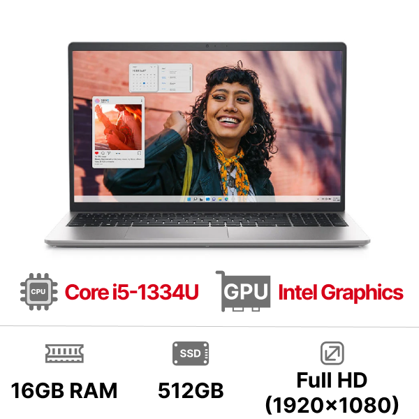 Laptop Dell Inspiron 15 3530 N5I5530W1 i5-1334U|16GB|512GB|15.6 inch FHD|OB|Win11+Office
