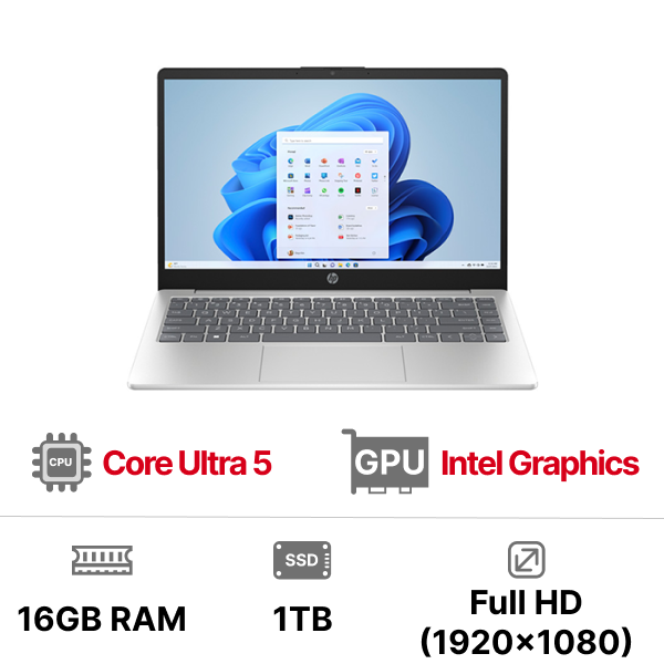 Laptop AI HP 15s 15-fd1062TU 9Z2Y0PA Ultra 5-125H|16GB|1TB|OB|15.6 inch FHD|Win11