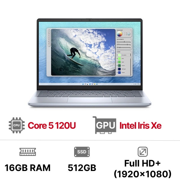 Laptop Dell Inspiron 5440 G14 N4I5211W1 Core 5 120U|16GB|512GB|OB|14 inch FHD+|Win11+Office