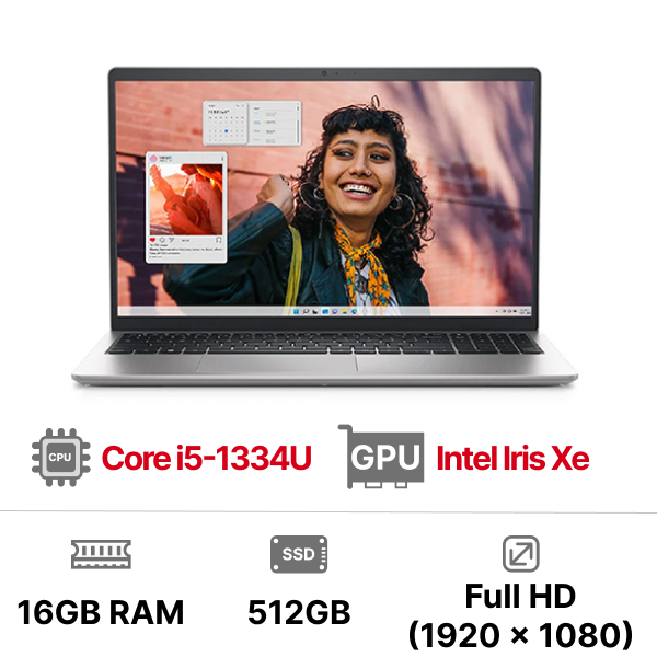 Laptop Dell Inspiron 15 3530 N5I5340W1 i5-1334U|16GB|512GB|15.6 inch FHD|OB|Win11+Office