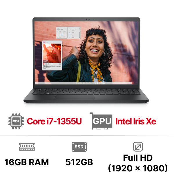 Laptop Dell Inspiron 15 3530 N5I7305W1 i7-1355U|16GB|512GB|15.6 FHD|OB|Win11+Office