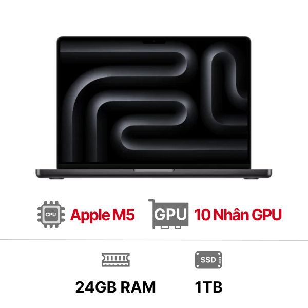 MacBook Pro M5 14 inch 10GPU 10CPU 24GB 1TB