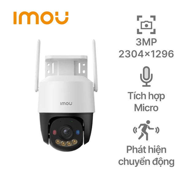 Camera Wifi ngoài trời Xoay 360 Imou IPC-K7FP-3H0WE (Cruiser SC 3MP)