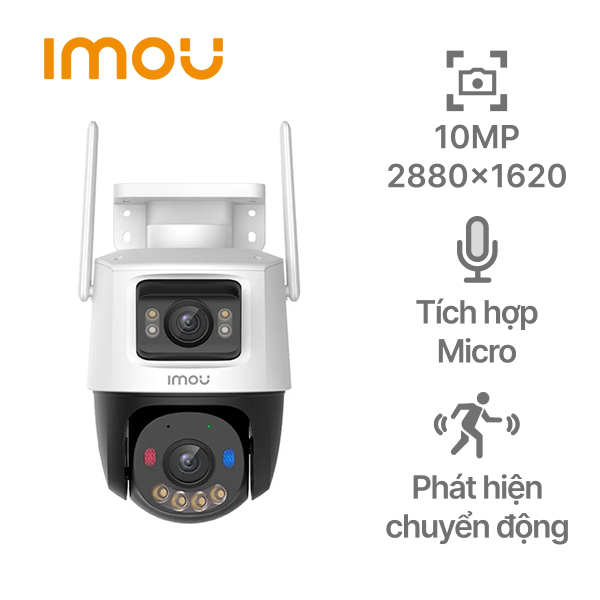 Camera wifi ngoài trời 2 ống kính Imou IPC-S7XEP-10M0WED (Cruiser Dual 2 10M)