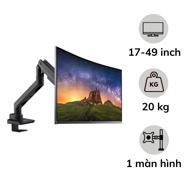 Giá treo màn hình máy tính Brateck LDT69-C012UC 17-49 inch