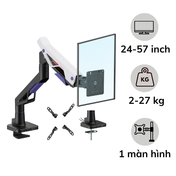 Giá treo màn hình máy tính Brateck LDT95-C012UC 24-57 inch