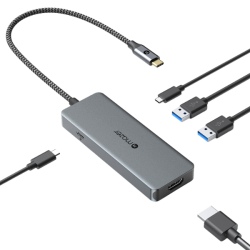 Hub chuyển đổi Type-C Mazer 5 in 1 4K/60Hz 100W Infinite Link Pro Hub