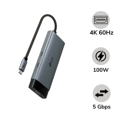 Hub chuyển đổi Type-C TP-Link 5 in 1