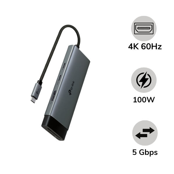 Hub chuyển đổi Type-C TP-Link 7 in 1