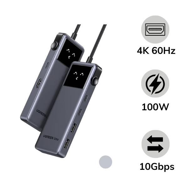 Hub chuyển đổi Type-C Ugreen 6 cổng Groovy Robot Uno 35998