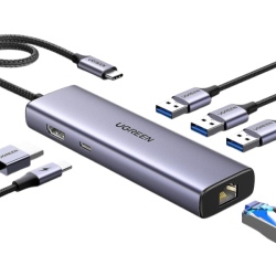 Hub chuyển đổi Type-C Ugreen 6 in 1 CM512 15598