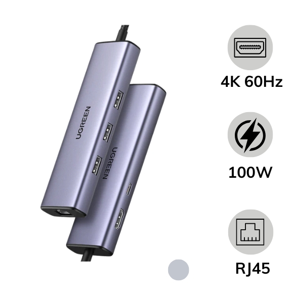 Hub chuyển đổi Type-C Ugreen 6 in 1 CM512 15598