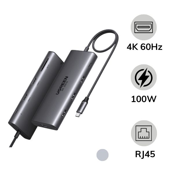 Hub chuyển đổi Type-C Ugreen 7 in 1 CM639 15534