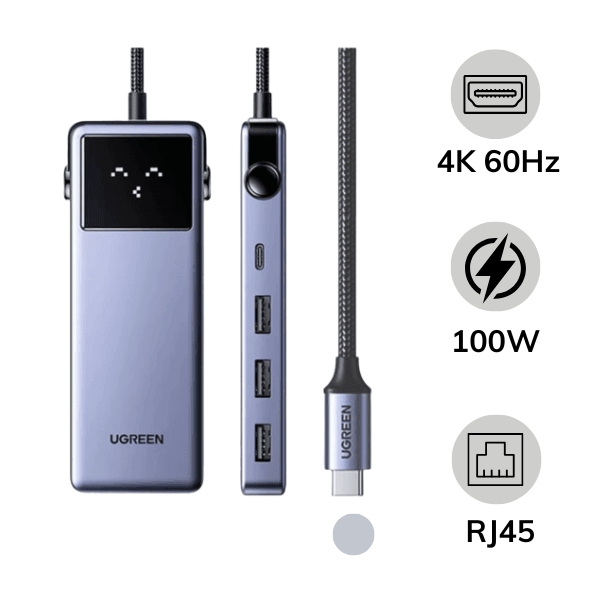 Hub chuyển đổi Type-C Ugreen 7 in 1 CM888 45155