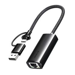 Hub chuyển đổi Type-C/USB-A sang LAN 1000 Mbps CM650