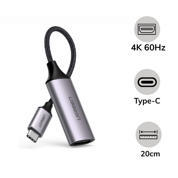Hub chuyển đổi Ugreen Type-C to HDMI 4K 60Hz CM297