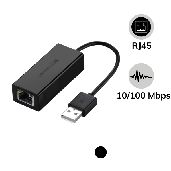 Hub chuyển đổi USB 2.0 sang LAN 10 100 Mbps CR110