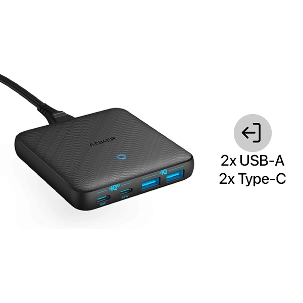 A2046111 - Hub sạc 4 cổng Anker PowerPort Atom III Slim 63W A2046