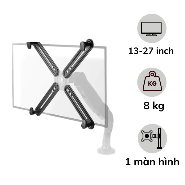 Kẹp màn hình Brateck XMA-01