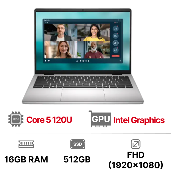 Laptop Dell 14 DC14250 DC4C5375W1 (Core 5 120U 16GB 512GB SSD 14 inch WUXGA Win 11 Office Microsoft 365 Basic 1Y Silver 2Y)