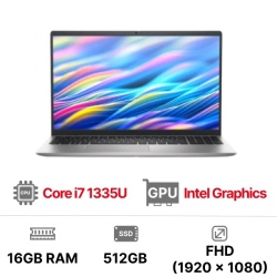 Laptop Dell 15 DC15250 DC5I7748W1  (i7-1355U|16GB|512GB|OB|15.6 inch FHD|Win11+Office)