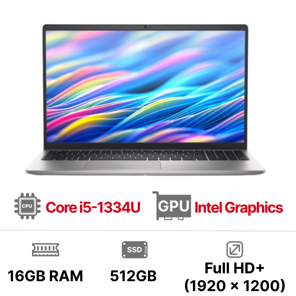 Laptop Dell 15 DC15250-i5U165W11SLU-5 (Intel Core i5-1334U | 16GB | 512GB | Intel Graphics | 15.6 inch FHD | Win 11 | Office | Bạc)
