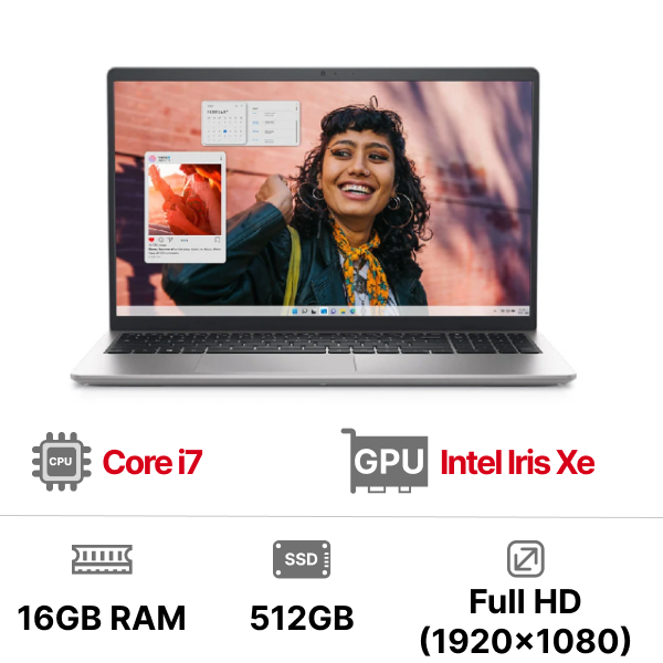 Laptop Dell Inspiron 15 3530 71053721 i7-1355U| 16GB| 512GB| 15.6 FHD| OB| Win11+Office