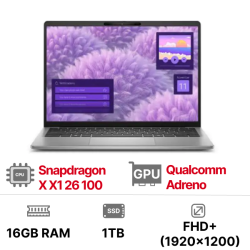 Laptop Dell Inspiron 5441 N4O10441W1 (Snapdragon X X1 26 100 16GB 1TB SSD 14 inch FHD+ Win 11 Office Grey Vỏ nhôm 1Y)
