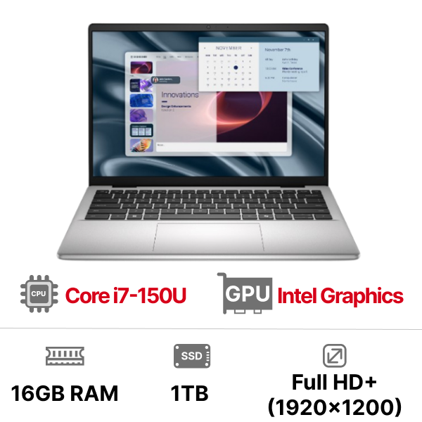 Laptop Dell Pro 14 Essential PV14250 150U 161TBU (i7-150U| 16GB| 1TB| OB| 14 inch WUXGA| Dos)