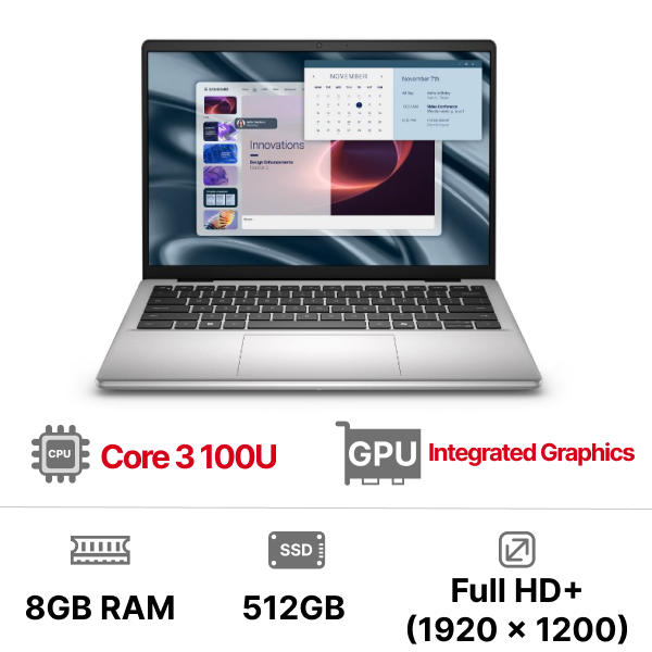 Laptop Dell Pro 14 Essential PV14250 71084488 (i3-100U| 8GB| 512GB| 14 inch| Win11)