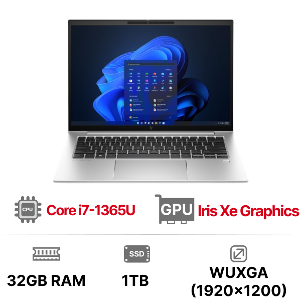 Laptop HP Elitebook 840 G10 A25BFPA (i7-1365U Ram 32GB SSD 1TB 14 inch Touch 3Y Bạc)