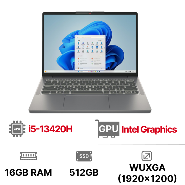 Laptop Lenovo IdeaPad Slim 3 14IRH10 83K0000BVN (i5-13420H| 16GB| 512GB| 14 WUXGA| OB |Win11)