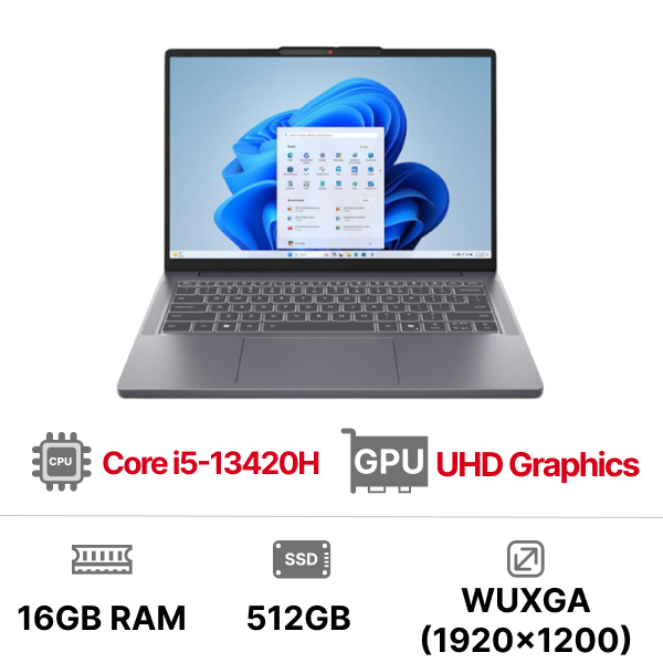 Laptop Lenovo ThinkBook 16 G9 IRL 21US008DVA (Intel Core i5-13420H | Intel UHD | 16 inch WUXGA IPS 60Hz | 16GB | 512GB | NoOS | Xám)