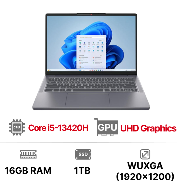 Laptop Lenovo Thinkbook 16G9 IRL 21US008GVA (i5-13420H Ram 16GB SSD 1TB 16 inch 2Y Xám)